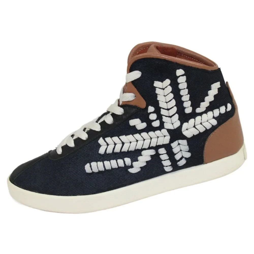 Alexander McQueen x PUMA Medius Mid-Top Trainers Moonless Night Black Size 6.5